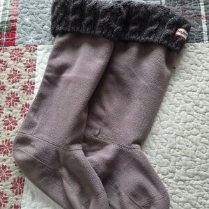 HUNTER Grey Tall Boot Socks ... Only Worn Once.  Size M
